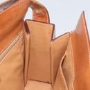 CELINE Macadam Canvas Shoulder Bag PVC Leather Brown Gold Auth BSZ507-20