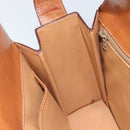 CELINE Macadam Canvas Shoulder Bag PVC Leather Brown Gold Auth BSZ507-21
