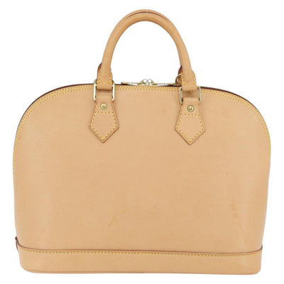 LOUIS VUITTON Nomad leather Alma Hand Bag Beige M85000 LV Auth BSZ519A - 0
