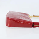 LOUIS VUITTON Vernis Pochette Accessoires Pouch Pomme D'amour M91577 Auth BSZ522-4