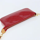 LOUIS VUITTON Vernis Pochette Accessoires Pouch Pomme D'amour M91577 Auth BSZ522-6