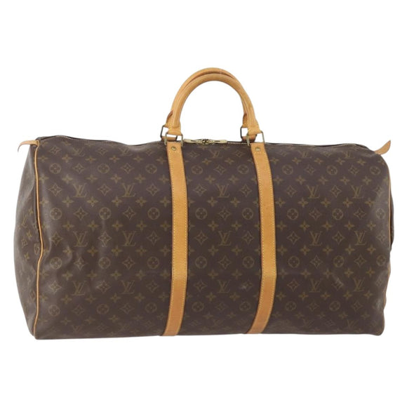 LOUIS VUITTON Monogram Keepall 60 Boston Bag M41422 LV Auth BSZ530
