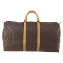 LOUIS VUITTON Monogram Keepall 60 Boston Bag M41422 LV Auth BSZ530-13