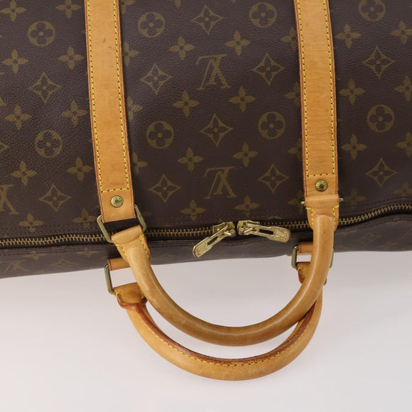 LOUIS VUITTON Monogram Keepall 60 Boston Bag M41422 LV Auth BSZ530