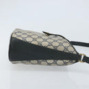 GUCCI GG Supreme Sherry Line Shoulder Bag PVC Navy Gold 904 02 081 Auth BSZ533-4