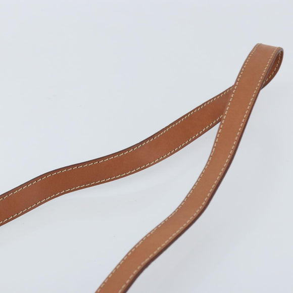 CELINE Macadam Canvas Handtasche PVC 2-Wege Beige Gold Auth BSZ537A