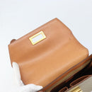 CELINE Macadam Canvas Handtasche PVC 2-Wege Beige Gold Auth BSZ537A-9