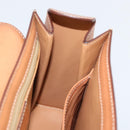 CELINE Macadam Canvas Handtasche PVC 2-Wege Beige Gold Auth BSZ537A-22