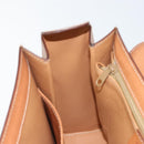 CELINE Macadam Canvas Handtasche PVC 2-Wege Beige Gold Auth BSZ537A-23