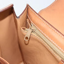 CELINE Macadam Canvas Handtasche PVC 2-Wege Beige Gold Auth BSZ537A-24