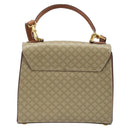 CELINE Macadam Canvas Handtasche PVC 2-Wege Beige Gold Auth BSZ537A-2