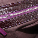 Chloe Paddington Hand Bag Leather Bordeaux Gold Silver Auth BSZ550-21