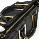 Chloe Etel Hand Bag Leather Black Gold Auth BSZ555-6