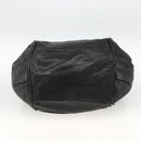 Chloe Etel Hand Bag Leather Black Gold Auth BSZ555-9