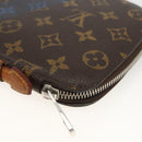 LOUIS VUITTON Monogram V line Atoll Travel Case Blue M61172 LV Auth BSZ564-16