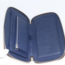 LOUIS VUITTON Monogram V line Atoll Travel Case Blue M61172 LV Auth BSZ564-9