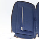 LOUIS VUITTON Monogram V line Atoll Travel Case Blue M61172 LV Auth BSZ564-19