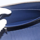 LOUIS VUITTON Monogram V line Atoll Travel Case Blue M61172 LV Auth BSZ564-22
