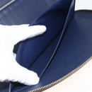 LOUIS VUITTON Monogram V line Atoll Travel Case Blue M61172 LV Auth BSZ564-27