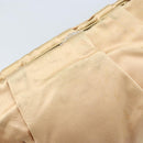 PRADA Ribbon Pouch Satin Beige Gold Auth BSZ565-9