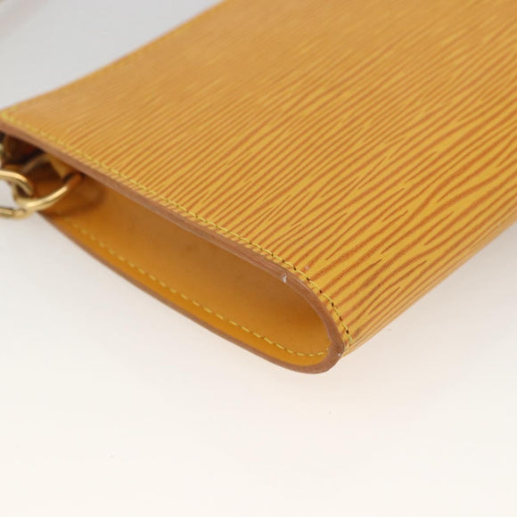 LOUIS VUITTON Epi Pochette Accessoires Pouch Yellow M52949 LV Auth BSZ566