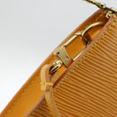 LOUIS VUITTON Epi Pochette Accessoires Pouch Yellow M52949 LV Auth BSZ566-18