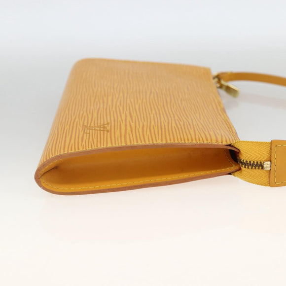 LOUIS VUITTON Epi Pochette Accessoires Pouch Yellow M52949 LV Auth BSZ566