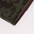 LOUIS VUITTON Graffiti Porte Monnaie Credit Brieftasche Khaki M92188 Auth BSZ567V-16