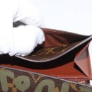 LOUIS VUITTON Graffiti Porte Monnaie Credit Brieftasche Khaki M92188 Auth BSZ567V-21