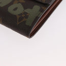 LOUIS VUITTON Graffiti Porte Monnaie Credit Brieftasche Khaki M92188 Auth BSZ567V-14