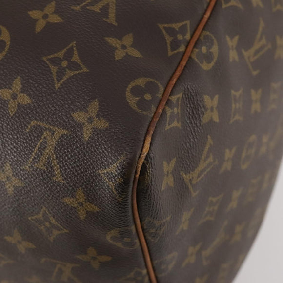 LOUIS VUITTON Monogram Keepall 55 Boston Bag M41424 LV Auth BSZ585