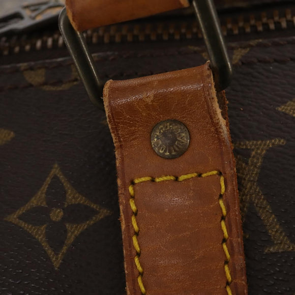 LOUIS VUITTON Monogram Keepall 55 Boston Bag M41424 LV Auth BSZ585