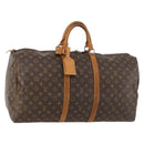 LOUIS VUITTON Monogram Keepall 55 Boston Bag M41424 LV Auth BSZ585-1