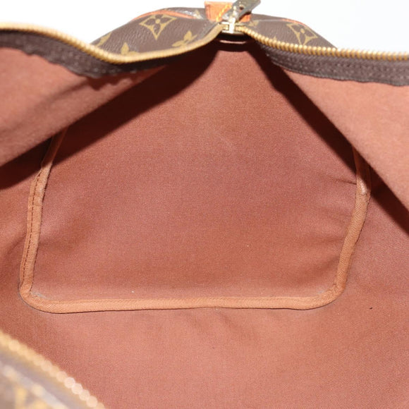 LOUIS VUITTON Monogram Keepall 55 Boston Bag M41424 LV Auth BSZ585