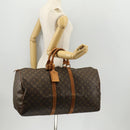 LOUIS VUITTON Monogram Keepall 55 Boston Bag M41424 LV Auth BSZ585-24