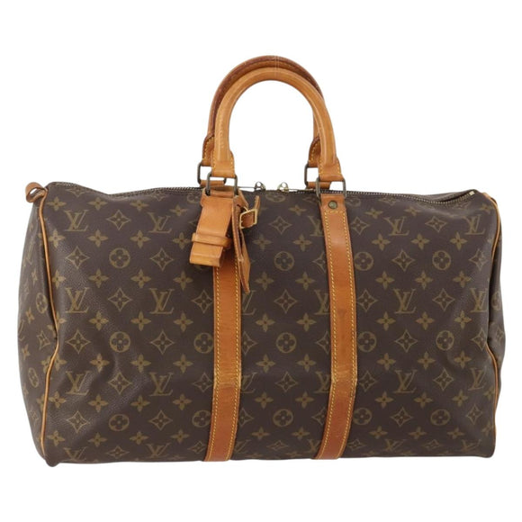 LOUIS VUITTON Monogram Keepall 45 Boston Bag M41428 LV Auth BSZ586