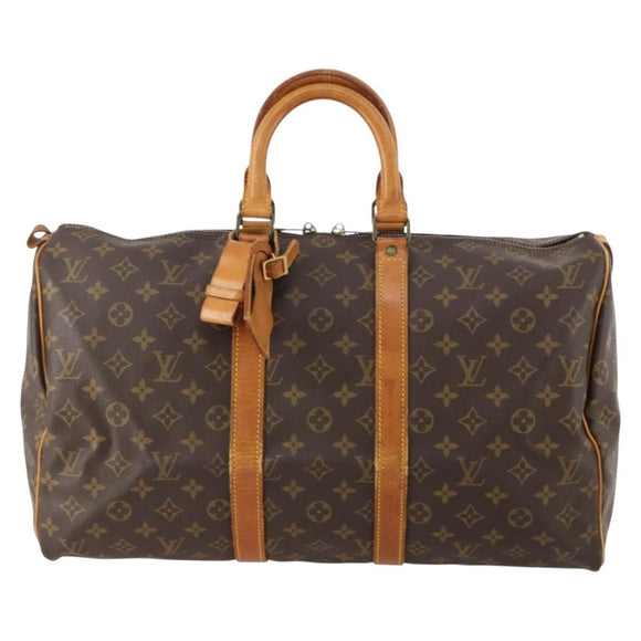 LOUIS VUITTON Monogram Keepall 45 Boston Bag M41428 LV Auth BSZ586