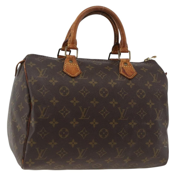 LOUIS VUITTON Monogram Speedy 30 Hand Bag M41526 LV Auth BSZ595