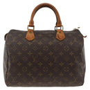 LOUIS VUITTON Monogram Speedy 30 Hand Bag M41526 LV Auth BSZ595-13