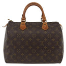 LOUIS VUITTON Monogram Speedy 30 Hand Bag M41526 LV Auth BSZ595-2