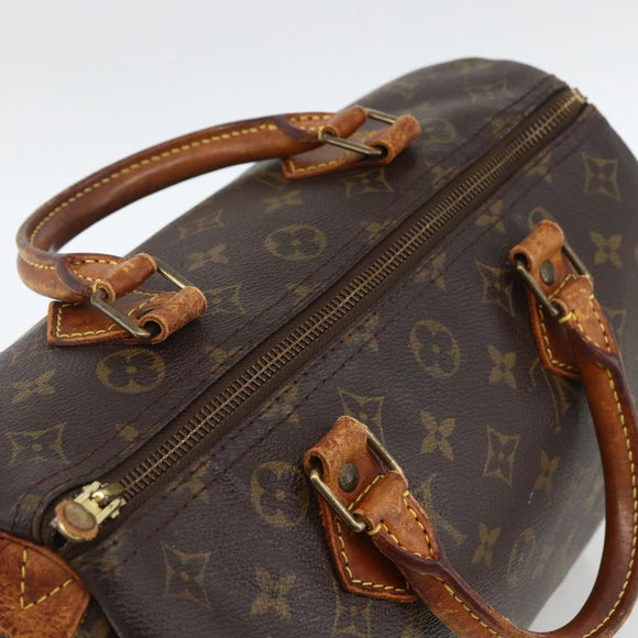 LOUIS VUITTON Monogram Speedy 30 Hand Bag M41526 LV Auth BSZ595
