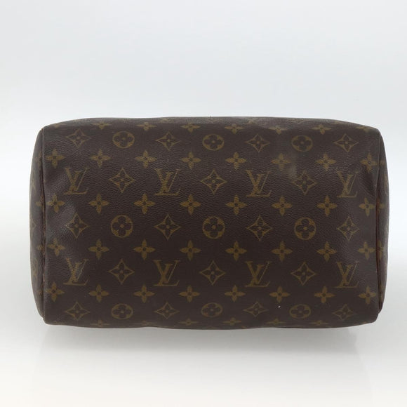 LOUIS VUITTON Monogram Speedy 30 Hand Bag M41526 LV Auth BSZ595