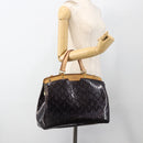 LOUIS VUITTON Monogram Vernis Blair GM Bag 2way Amarante M91616 LV Auth BSZ597-23