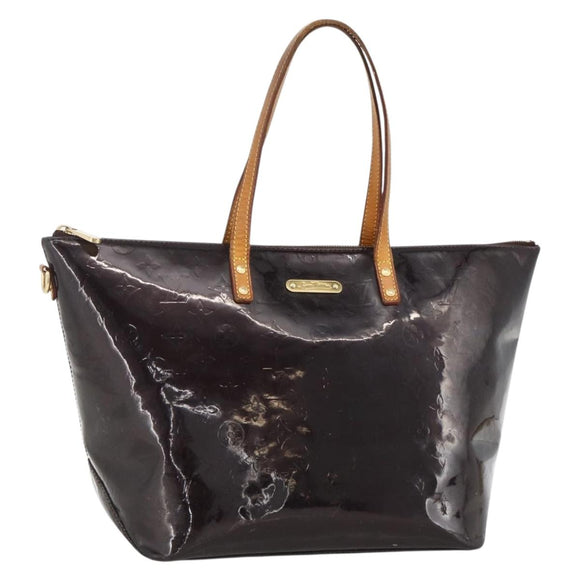 LOUIS VUITTON Monogram Vernis Bellevue GM Tote Bag Amarante M93589 Auth BSZ599