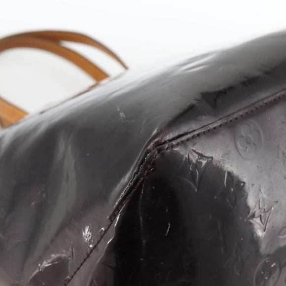 LOUIS VUITTON Monogram Vernis Bellevue GM Tote Bag Amarante M93589 Auth BSZ599