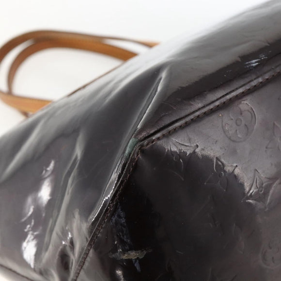 LOUIS VUITTON Monogram Vernis Bellevue GM Tote Bag Amarante M93589 Auth BSZ599