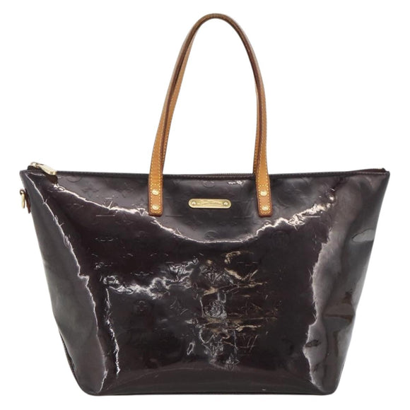 LOUIS VUITTON Monogram Vernis Bellevue GM Tote Bag Amarante M93589 Auth BSZ599