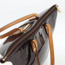 LOUIS VUITTON Monogram Vernis Bellevue GM Tote Bag Amarante M93589 Auth BSZ599-6