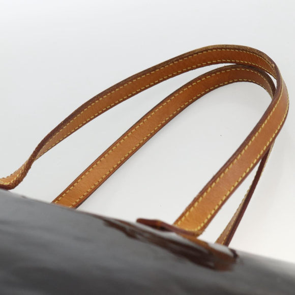 LOUIS VUITTON Monogram Vernis Bellevue GM Tote Bag Amarante M93589 Auth BSZ599