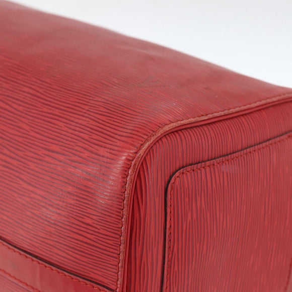 LOUIS VUITTON Epi Speedy 30 Hand Bag Castilian Red M43007 LV Auth BSZ602
